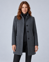 Women's Wool-Blend Tailored Overcoat