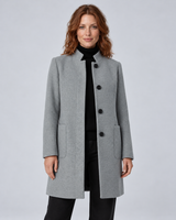 Women's Wool-Blend Tailored Overcoat
