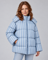 Women’s Oversized Hooded Puffer Jacket – Padded Winter Coat