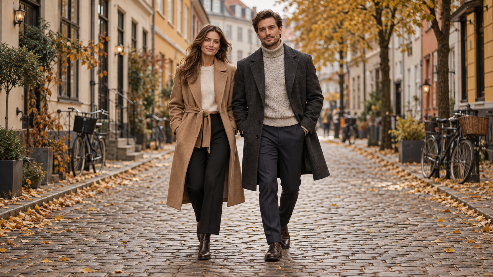 Autumn outerwear on a Copenhagen street